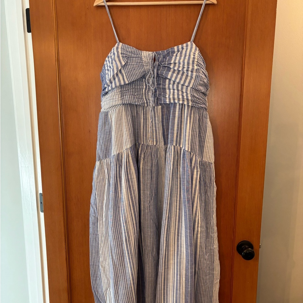 Lucky Brand Blue and White Striped Sundress